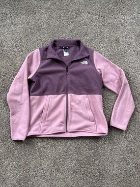 The North Face Women’s Purple Pink Full Zip Pocketed Fleece Jacket EUC